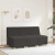 Sofa Fotel Ciemnoszary 55 cm Kręcona Tkanina Wełniana