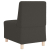 Sofa Fotel Ciemnoszary 55 cm Kręcona Tkanina Wełniana