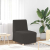 Sofa Fotel Ciemnoszary 55 cm Kręcona Tkanina Wełniana