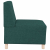 Sofa Fotel Ciemnozielony 55 cm Tkanina