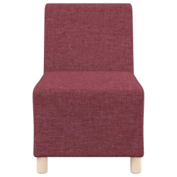 Sofa Fotel Wino Czerwone 55 cm Tkanina
