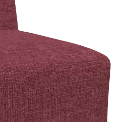Sofa Fotel Wino Czerwone 55 cm Tkanina