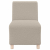 Sofa Fotel Jasnoszary 55 cm Kręcona Tkanina Wełniana