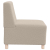 Sofa Fotel Jasnoszary 55 cm Kręcona Tkanina Wełniana