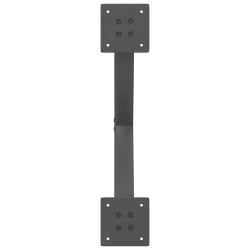 Nogi do stołu jadalnego, 2 szt., antracyt, 50x(72-73) cm, stal