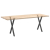 Nogi do stołu jadalnego, 2 szt., antracyt, 50x(72-73) cm, stal
