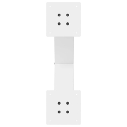 Nogi do stołu jadalnego, 2 szt., białe, 60x(72-73) cm, stal