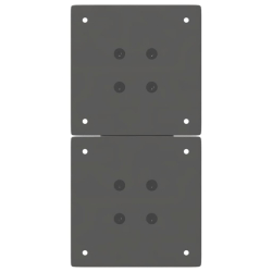 Nogi do stolika kawowego, 2 szt., antracyt, 28x(42-43) cm, stal
