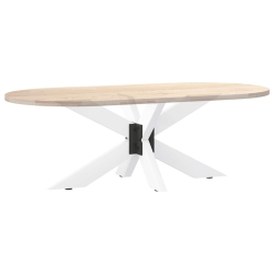 Noga stolika kawowego, biały, 98x58x(42-43) cm, stal