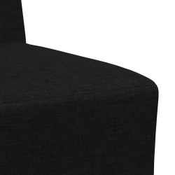 Sofa Fotel Czarny 55 cm Tkanina