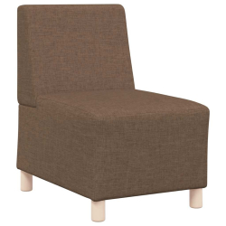 Sofa Fotel Brązowy 55 cm Tkanina