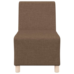 Sofa Fotel Brązowy 55 cm Tkanina