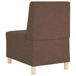 Sofa Fotel Brązowy 55 cm Tkanina