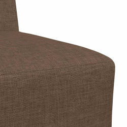Sofa Fotel Brązowy 55 cm Tkanina