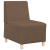 Sofa Fotel Brązowy 55 cm Tkanina