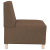 Sofa Fotel Brązowy 55 cm Tkanina