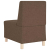 Sofa Fotel Brązowy 55 cm Tkanina