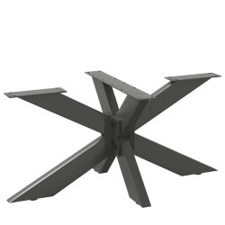 Noga stolika kawowego, antracyt, 98x58x(42-43) cm, stal