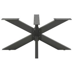 Noga stolika kawowego, antracyt, 98x58x(42-43) cm, stal