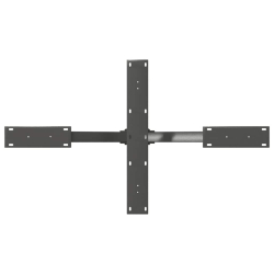 Noga stolika kawowego, antracyt, 98x58x(42-43) cm, stal