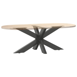 Noga stolika kawowego, antracyt, 98x58x(42-43) cm, stal