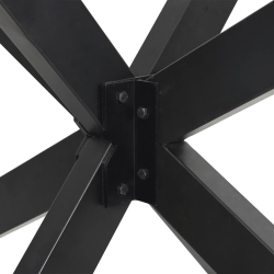 Noga stolika kawowego, antracyt, 98x58x(42-43) cm, stal