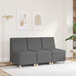Sofa Fotel Ciemnoszary 55 cm Tkanina