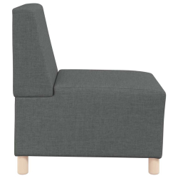 Sofa Fotel Ciemnoszary 55 cm Tkanina