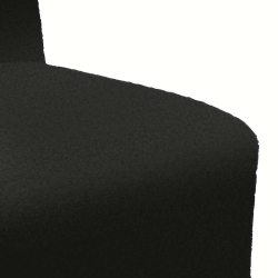 Sofa Fotel Czarny 55 cm Kręcona Tkanina Wełniana