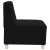 Sofa Fotel Czarny 55 cm Kręcona Tkanina Wełniana