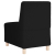 Sofa Fotel Czarny 55 cm Kręcona Tkanina Wełniana