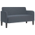 Sofa dwuosobowa Ciemnoszara 109 cm Aksamit