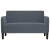 Sofa dwuosobowa Ciemnoszara 109 cm Aksamit