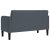 Sofa dwuosobowa Ciemnoszara 109 cm Aksamit