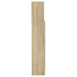 Wezgłowie łóżka z półkami, dąb sonoma, 140x19x103,5 cm