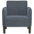 Sofa Fotel z Podłokietnikami Ciemnoszary 54 cm Aksamit