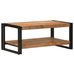 Stolik kawowy 90x50x38 cm Drewno lite Akacja