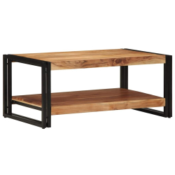 Stolik kawowy 90x50x38 cm Drewno lite Akacja