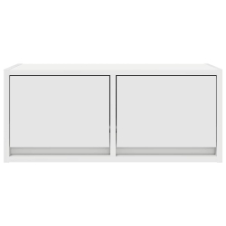 Szafki RTV 2 szt. Białe 60x31x25,5 cm Drewno klejone