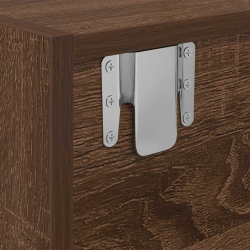 Szafka RTV Brązowy Dąb 60x31x25,5 cm Drewno klejone