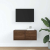 Szafka RTV Brązowy Dąb 60x31x25,5 cm Drewno klejone