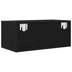 Szafki RTV 2 szt. Dąb czarny 60x31x25,5 cm Drewno klejone