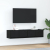 Szafki RTV 2 szt. Dąb czarny 60x31x25,5 cm Drewno klejone