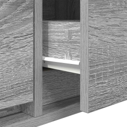 Szafka RTV Szara Sonoma 60x31x25,5 cm Drewno klejone