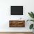 Szafka RTV Dąb wędzony 60x31x25,5 cm Drewno klejone