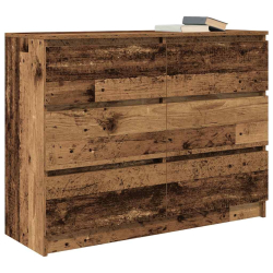 Komoda Stare drewno 100x35x76 cm Drewno klejone