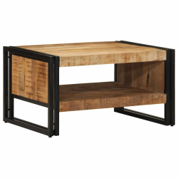 Stolik kawowy 70x50x38 cm lite drewno surowe mango
