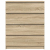Komoda Sonoma Oak 80x35x99 cm Drewno klejone