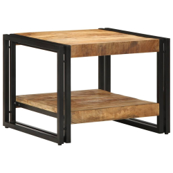 Stolik kawowy 50x50x38 cm lite drewno surowe mango