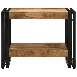 Stolik kawowy 50x50x38 cm lite drewno surowe mango